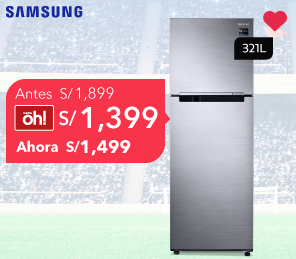 Samsung Refrigeradora RT22FARADS8 234L Inox  