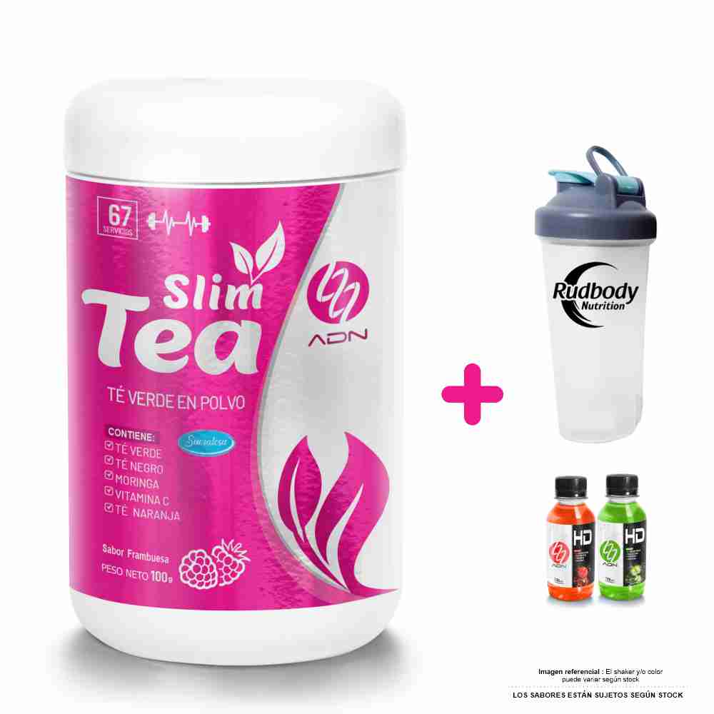 Multivitamínico ADN Women'S Slim Tea 100gr Frambuesa + Shaker