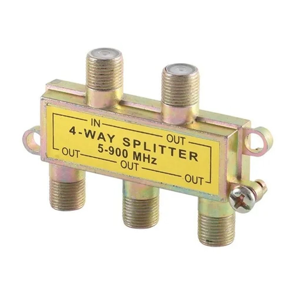 Splitter Divisor Cable Coaxial 4 Salidas Fulgore Fu0632
