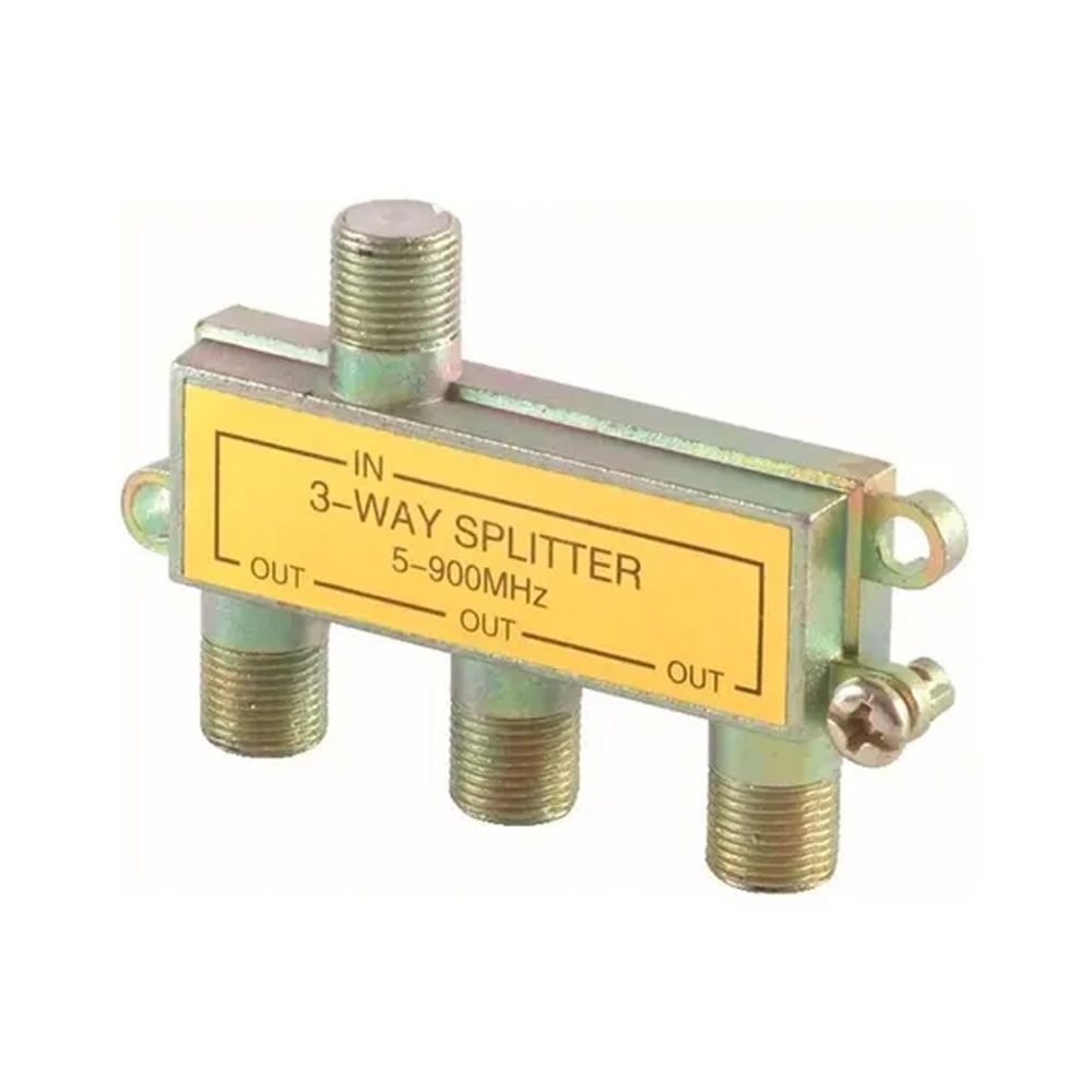 Splitter Coaxial Tres Salidas Metálico Fulgore FU0631