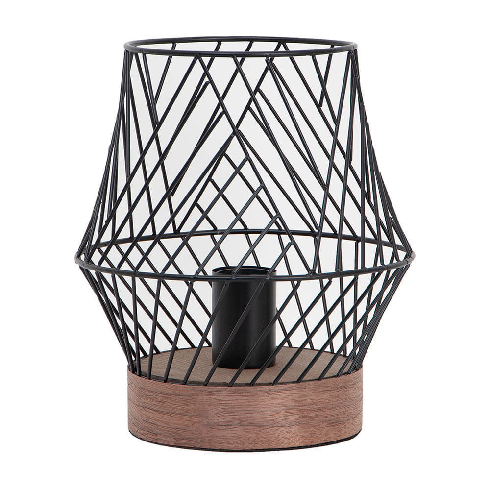 Lámpara de Mesa Inspire Kanel E27 Negro de Metal