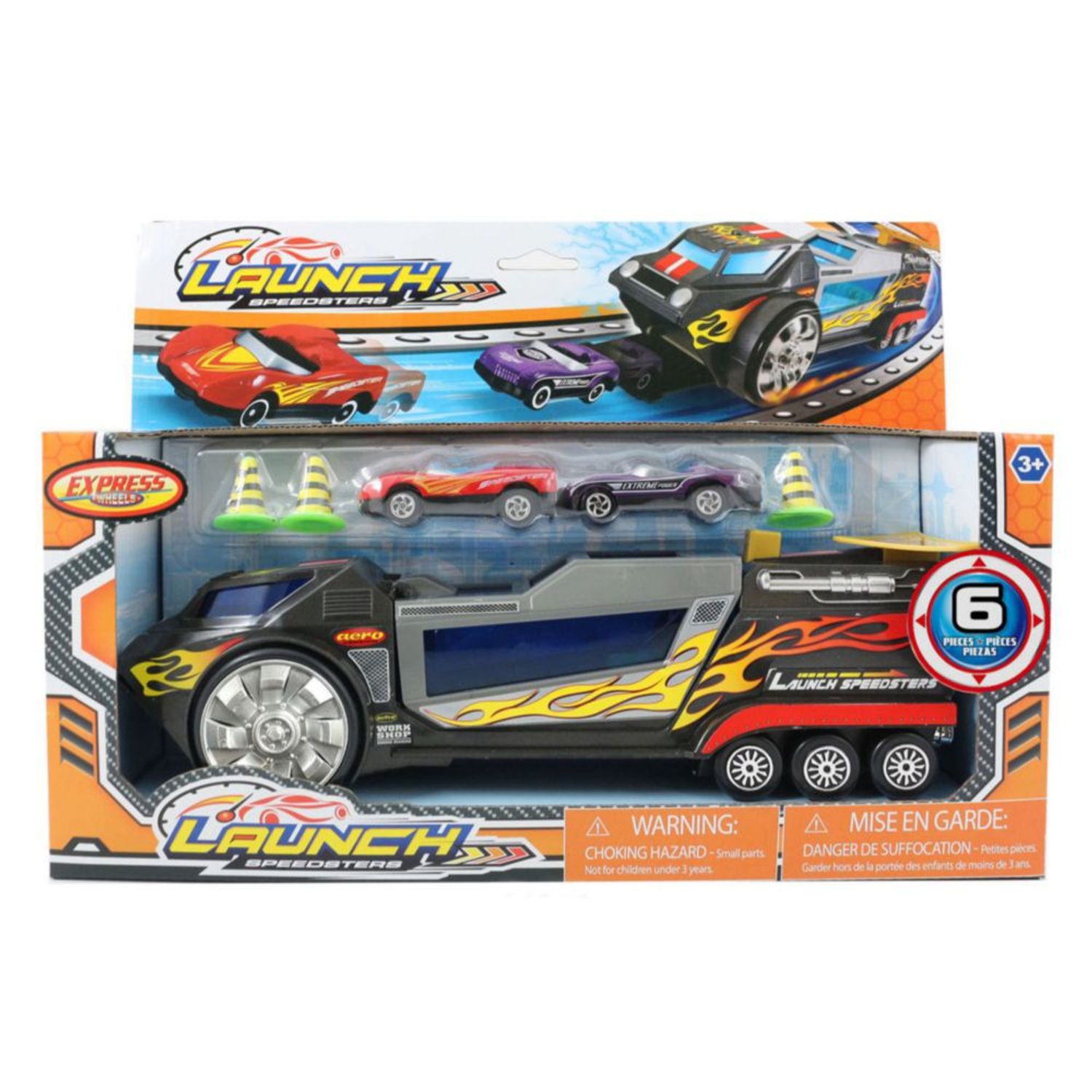 Set De Juego Express Wheels Carros Launch Speedsters Oechsle.pe Oechsle