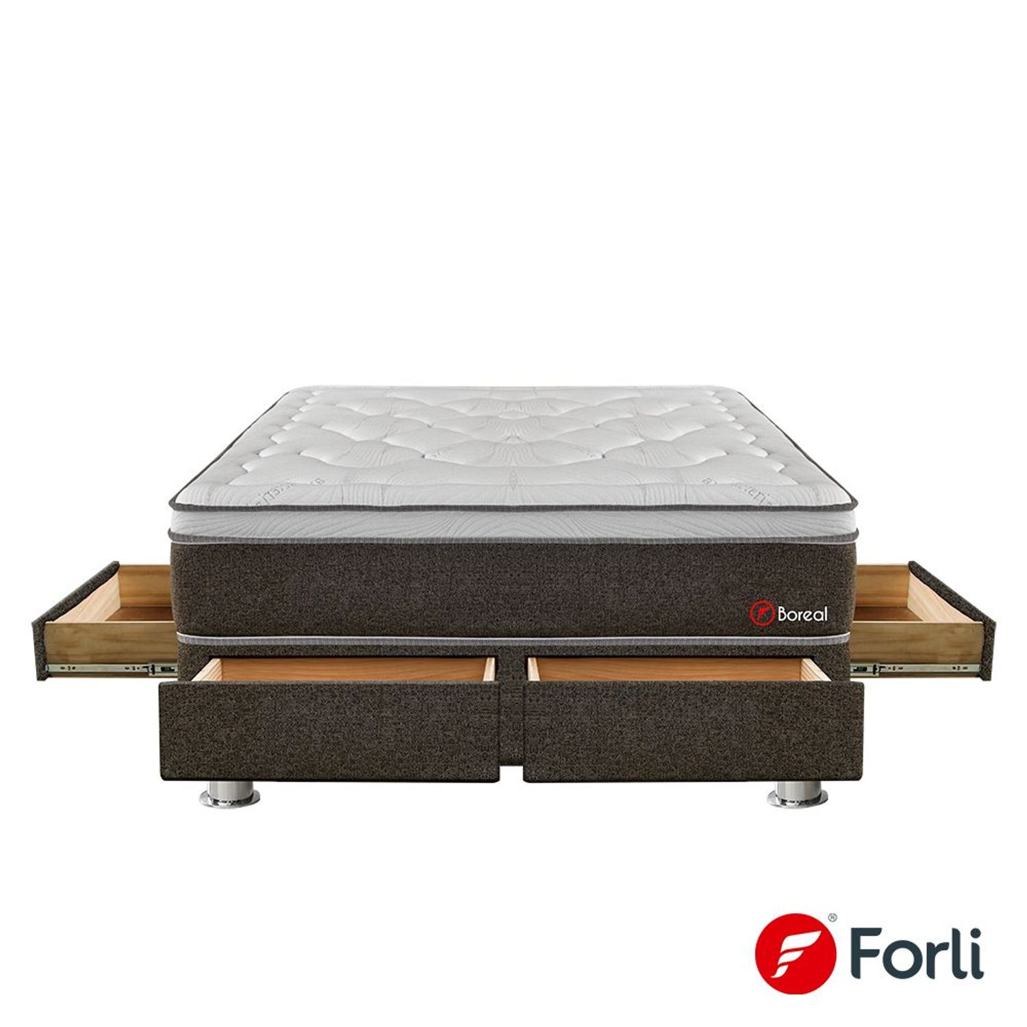 Cama Boreal Pocket SS Con 4 Cajones 2 Plazas | Oechsle - Oechsle