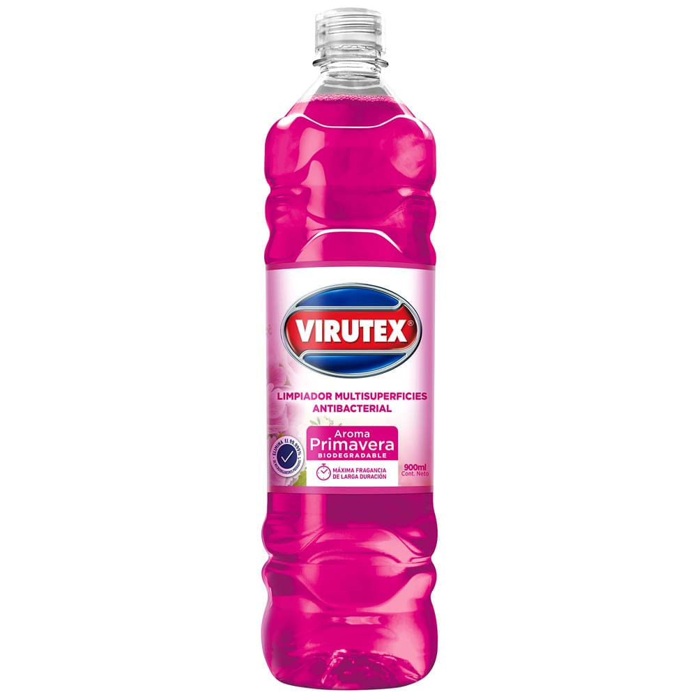 Limpiador Multisuperficies Antibacterial VIRUTEX Primavera Botella 900ml