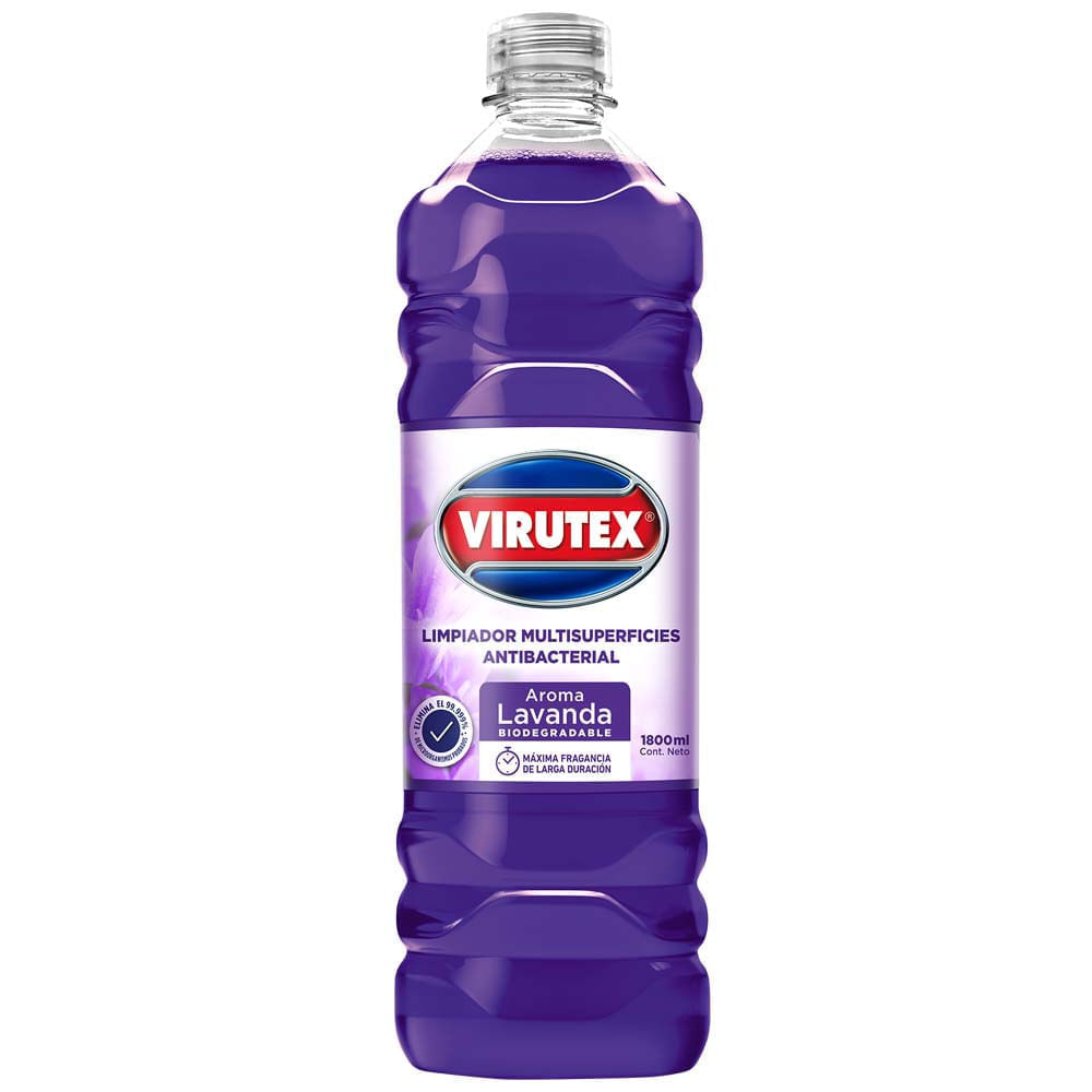 Limpiador Multisuperficies Antibacterial VIRUTEX Lavanda Botella 1800ml