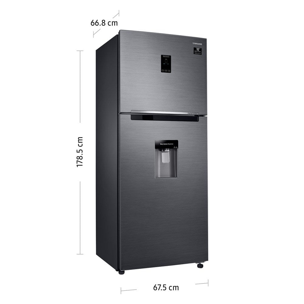 Refrigeradora SAMSUNG RT38K5930BS No Frost 382 Litros  - Black Inox