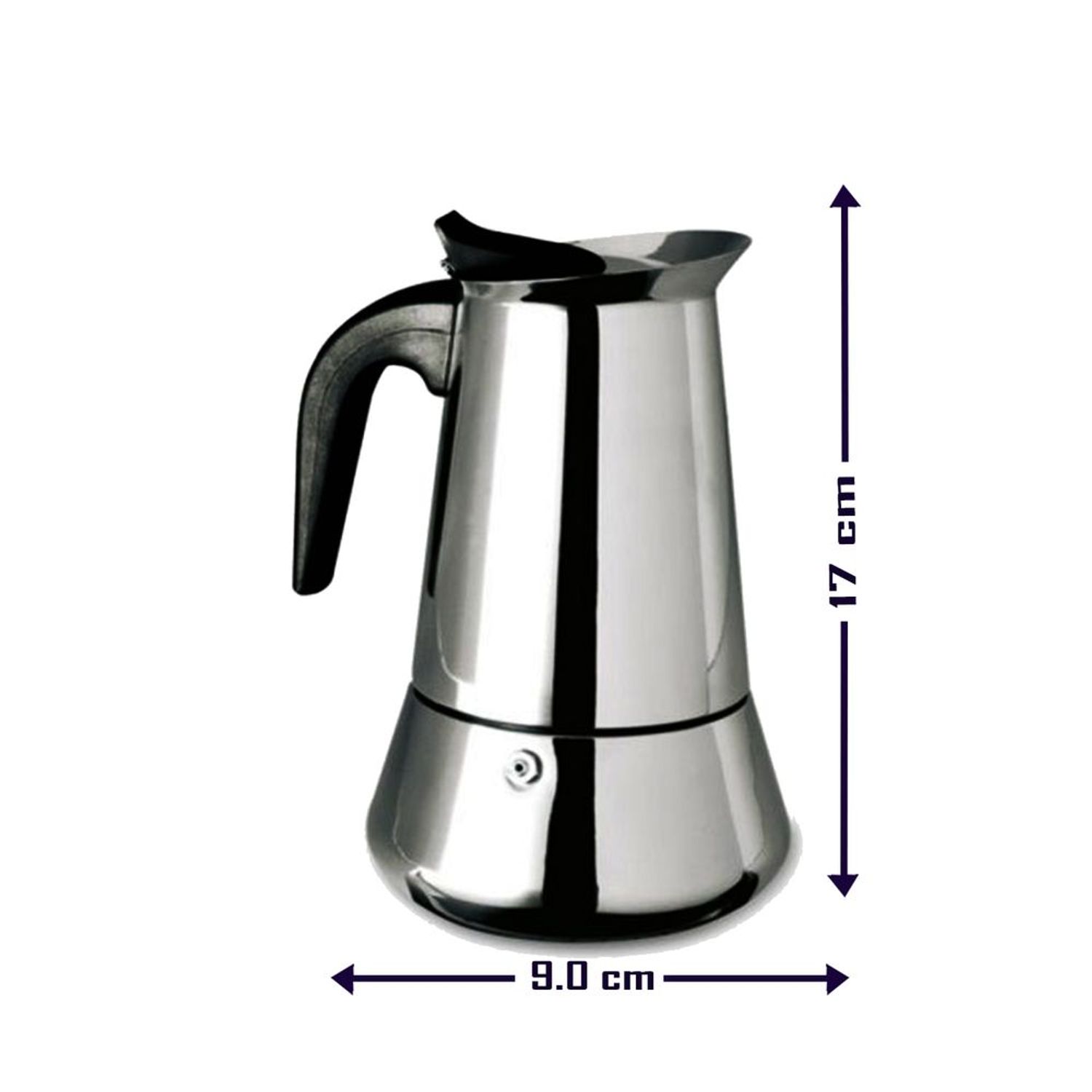 Cafetera Italiana 9 Tazas Acero Inoxidable Espresso Maker - Promart