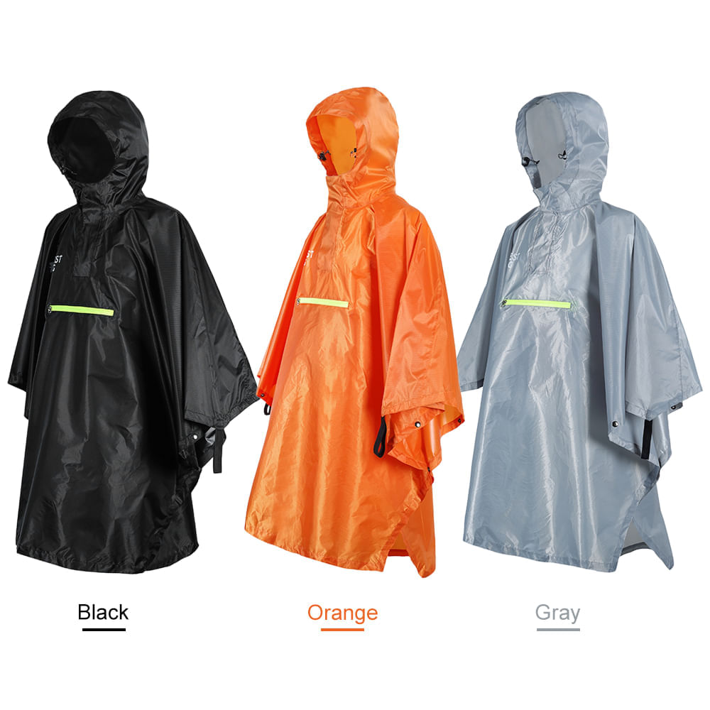 Poncho Impermeable con reflector Y13555B Negro