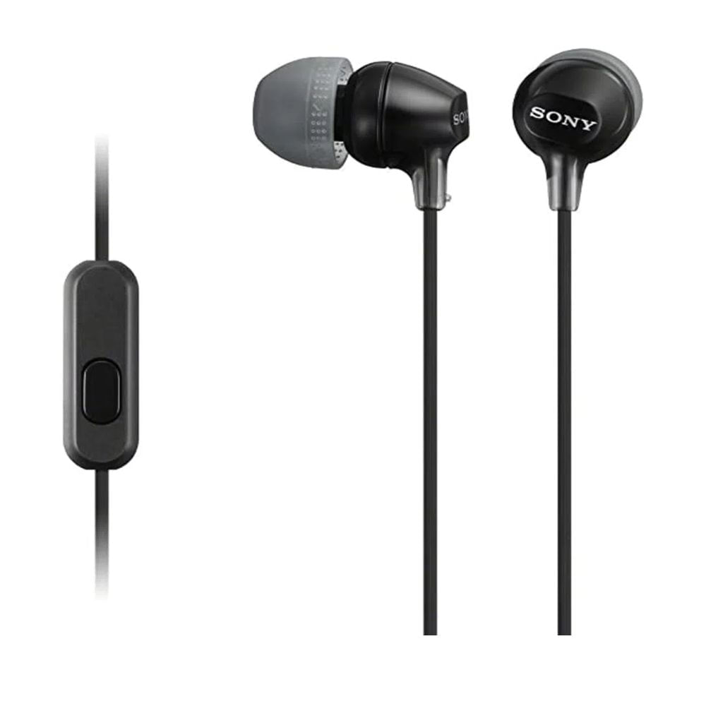Audífono Sony MDR EX15AP con Micrófono Color Negro