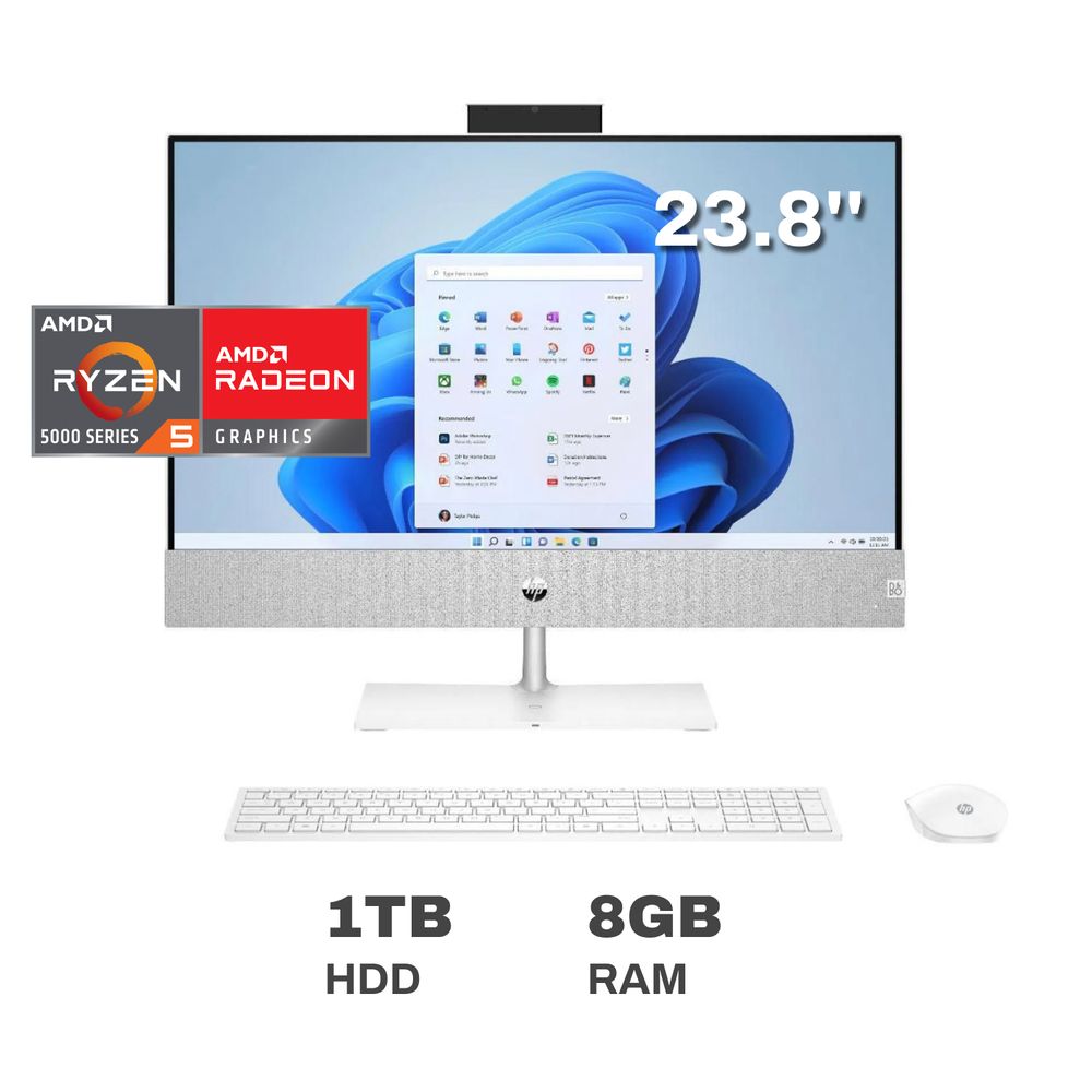 AllinOne Desktop PC HP Pavilion 24ca0000la 23.8" 8GB RAM 1TB HDD