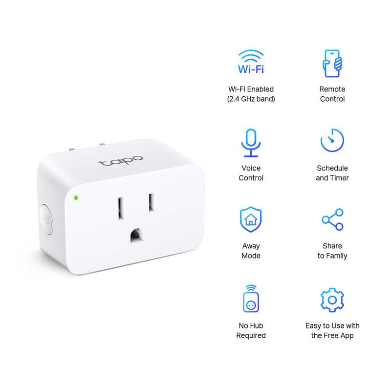 Tapo P100  Mini Enchufe Wi-Fi Inteligente de Ahorro Energético