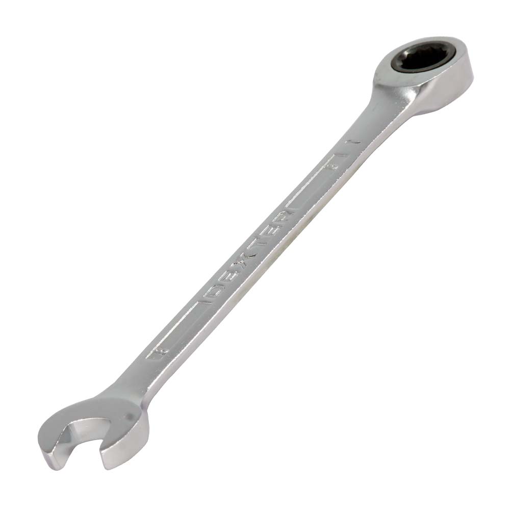Llave Combinada Dexter con Ratchet de 8mm Cromada