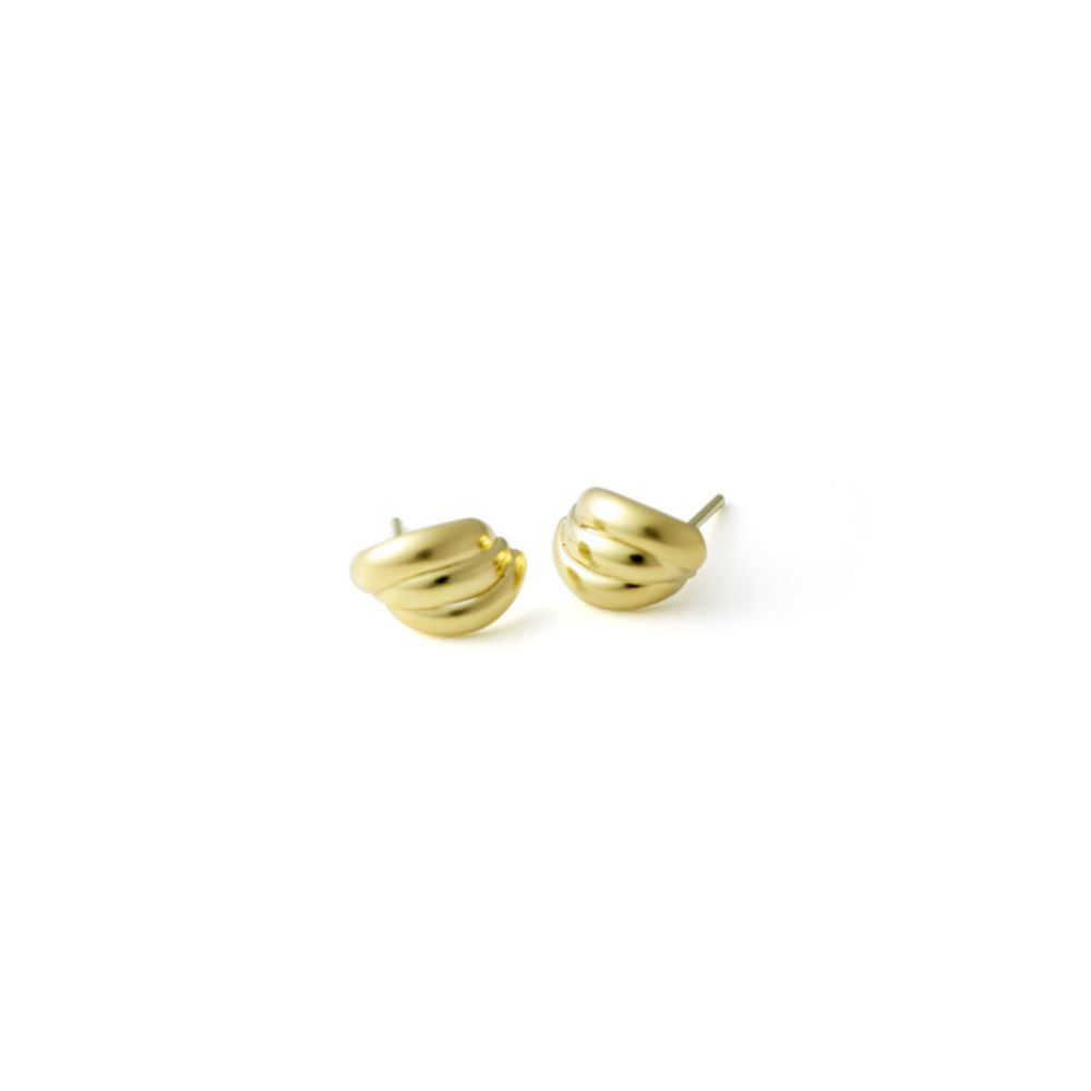 Arete Baliq 3 cañas Oro 18K