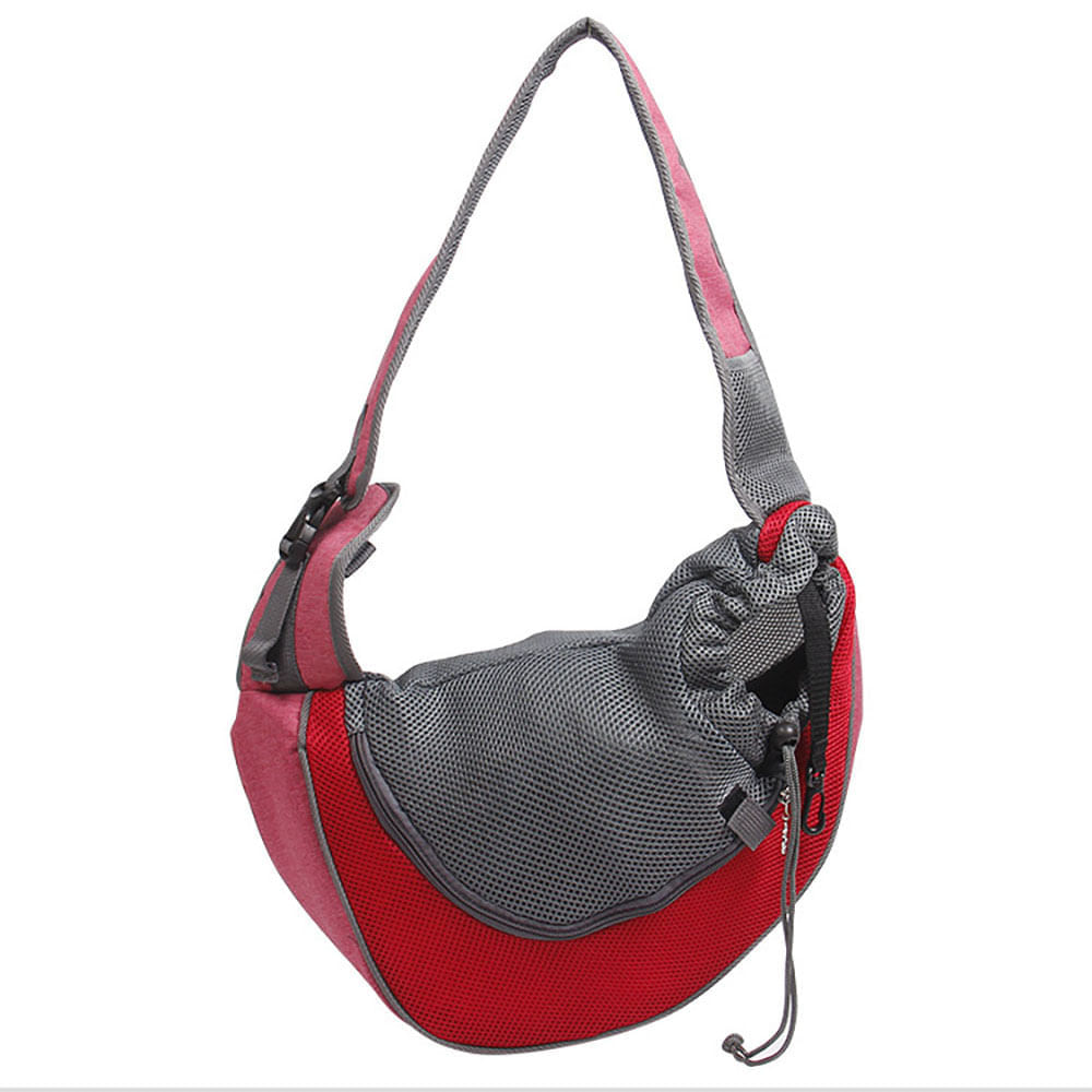 Morral Portable para Mascotas Rojo