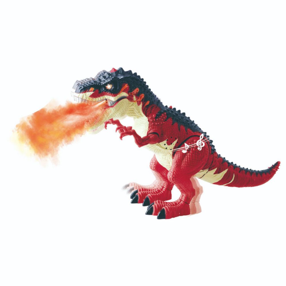 Dinosaurio Dinosaur Walk Con Luces Y Sonidos Rojo Kqx-11  -  Oechsle