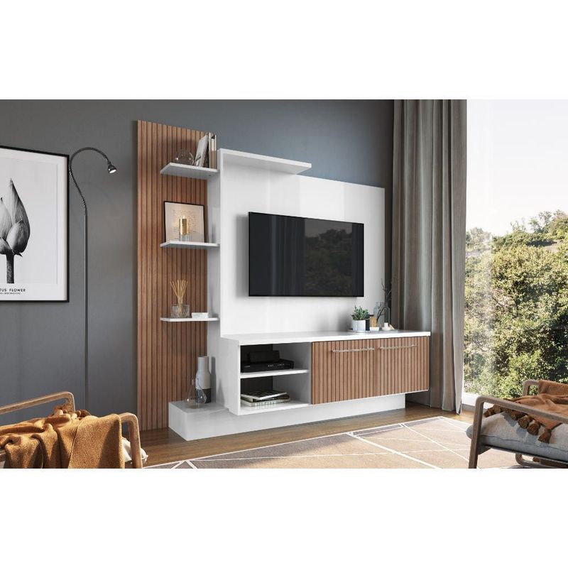 Moveis Panel TV Centro de Entretenimiento Mueble Pared TV hasta 55 diseño  Elegante y Moderno (Savana) : : Hogar y Cocina