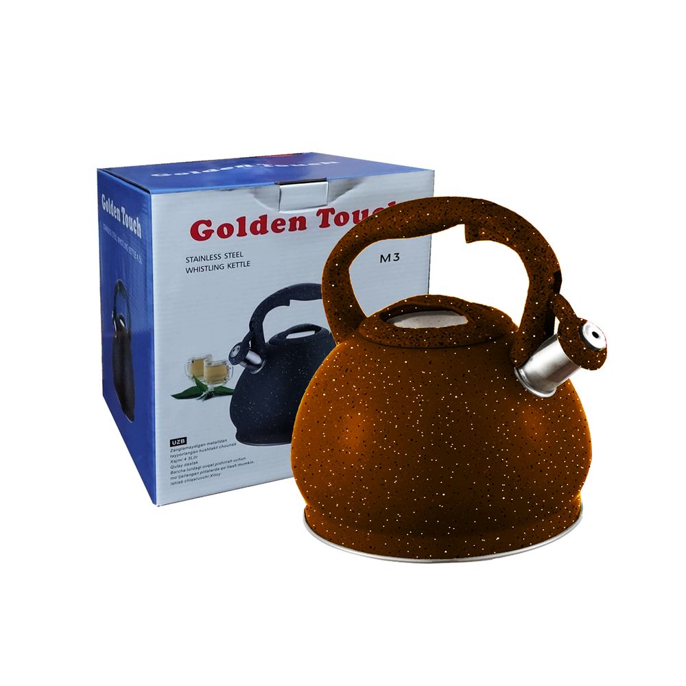 Tetera Golden Touch 4.5 Litros Roca Volcánica Marrón