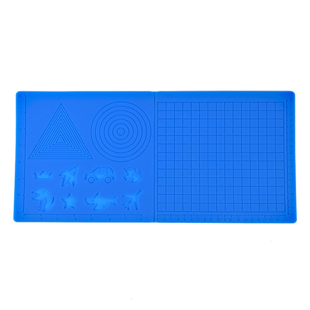 Bolígrafo de impresión 3D Almohadilla de silicona Azul Tipo A Bolígrafo de impresión Alfombrilla de diseño de silicona Accesorios de impresión 3D para principiantes y niños 