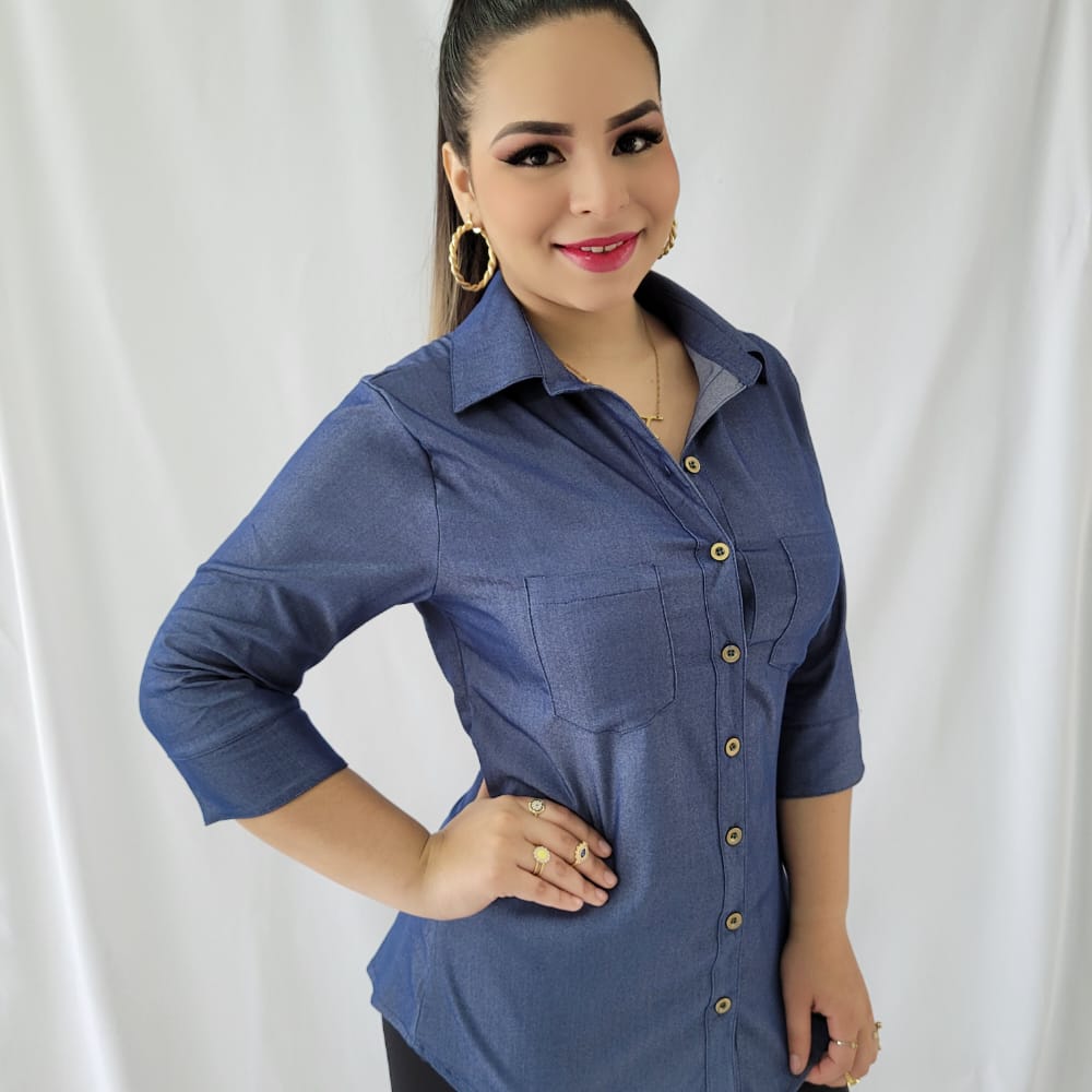 Blusa Casual Blusas A La Moda Para Mujer Jeans Camisas De Dama