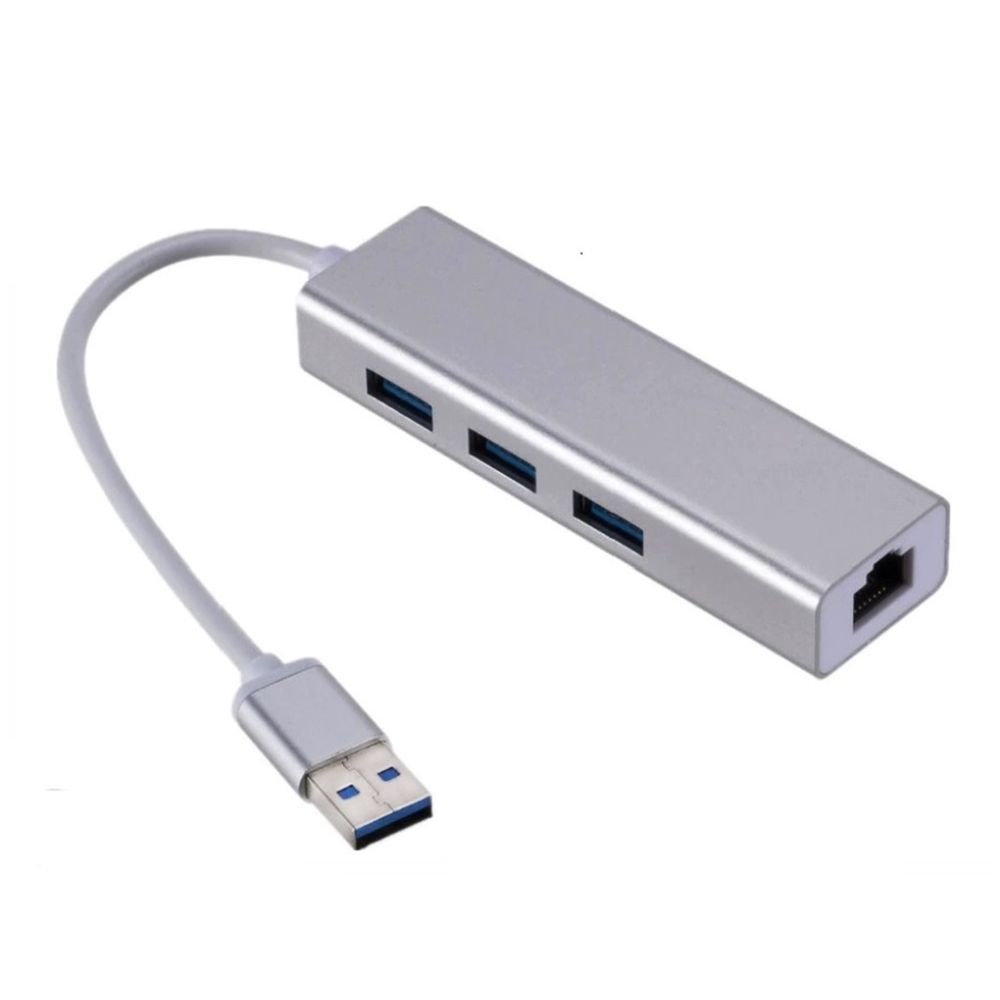 Hub USB 3.0 con tarjeta de red Gigabit