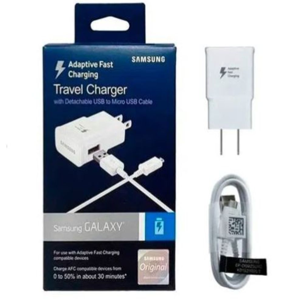 Cargador Samsung V8 Carga Rapida - Blanco
