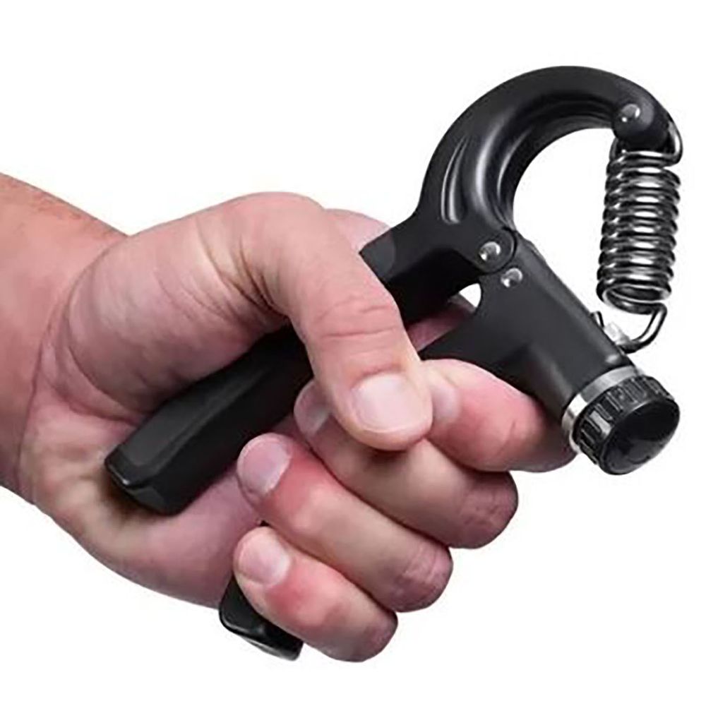 Hand Grip Ejercitador de Manos Ajustable 60 kg Negro