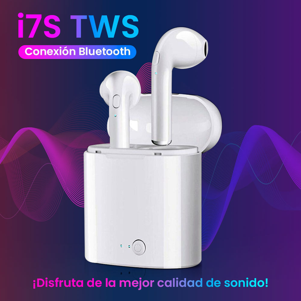 Audífonos inalámbricos outlet i7s tws blanco