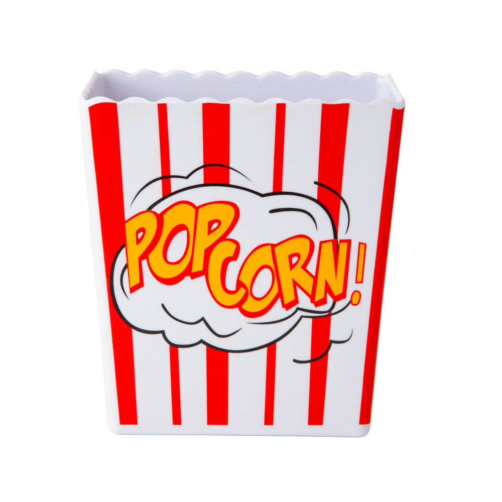 Bowl Pop Corn Cuadrado Personal VIVA HOME