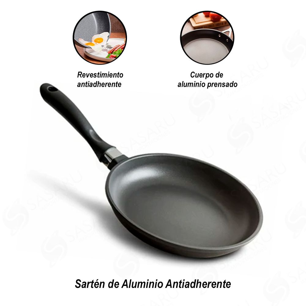 Sartén de Aluminio Antiadherente de 26 cm