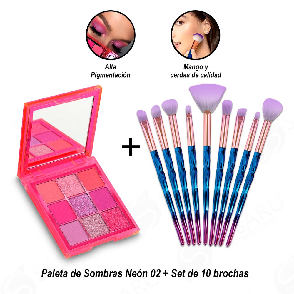 Set de 10 brochas Paleta de Sombras Ne n 02 Oechsle Oechsle