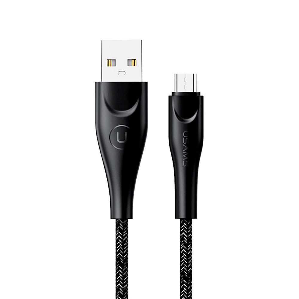 Cable Usams U41 Tejido USB a Micro 2m Negro