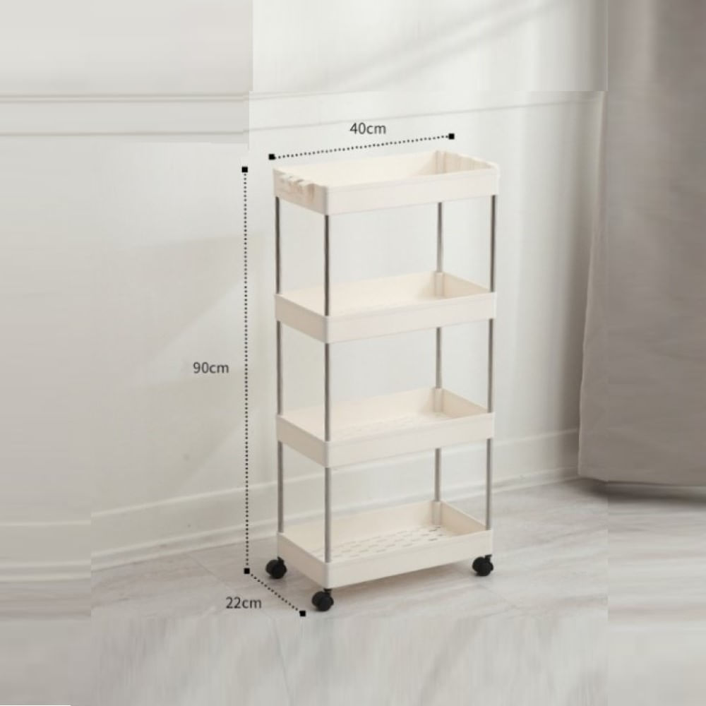 Estante Organizador con Ruedas para Almacenamiento Cocina y Baño