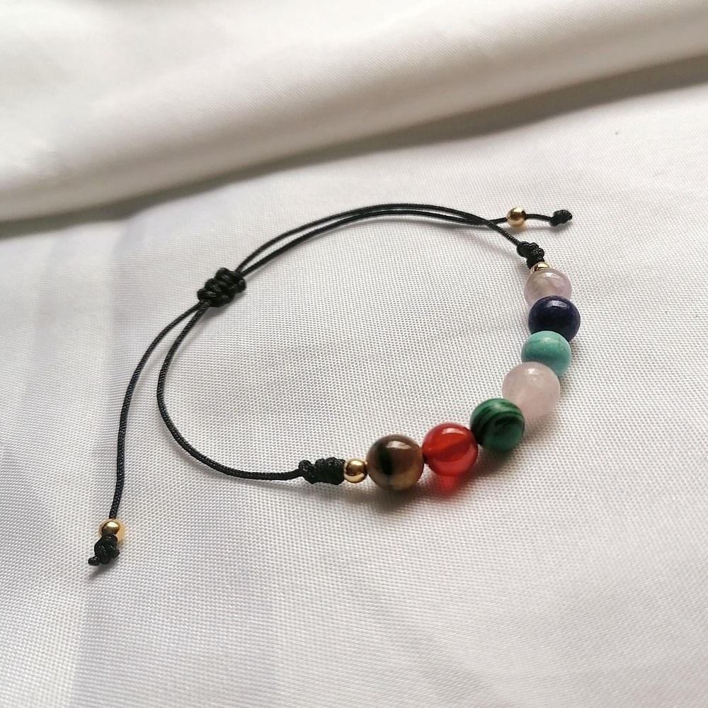 Pulsera 7 Chackras Acero