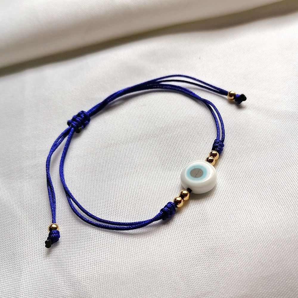 Pulsera Ojo Turco Hilo Azul
