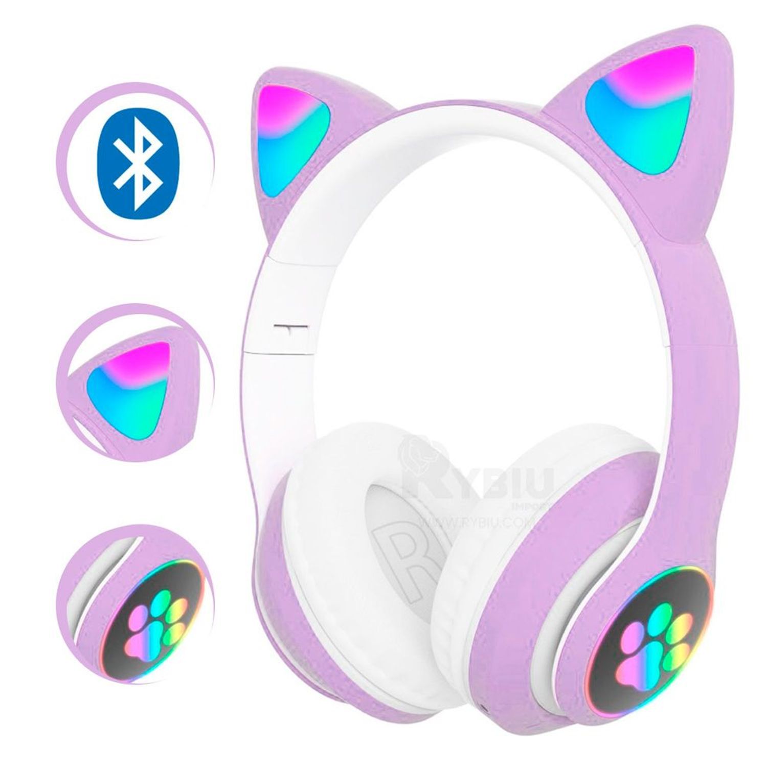 Audifonos Bluetooth Auriculares Para Niñas con Ajustables de