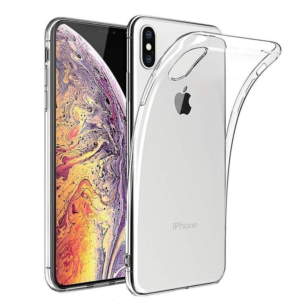 Case Funda iPhone XS y X Transparente con Aro Sujetador