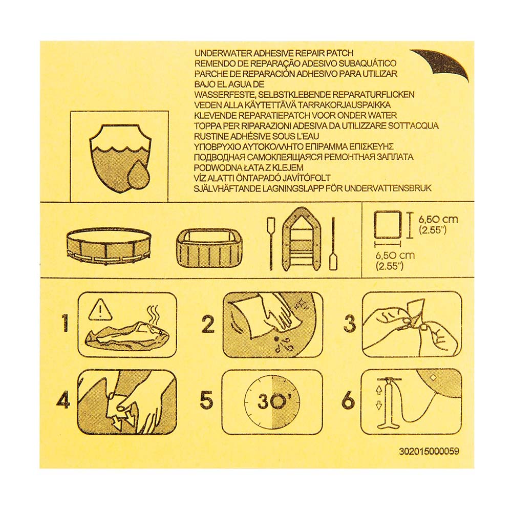 Parche adhesivo de reparación para piscina - Oechsle