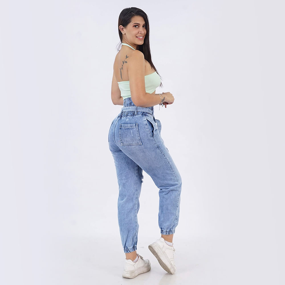 Pantalón Jeans de Mujer Efecto Faja Oechsle Oechsle