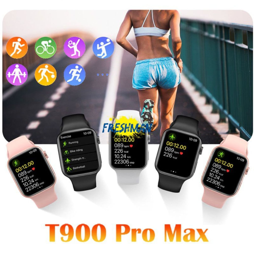 SmartWatch T900 PRO MAX 2022 Blanco con Asistente de Voz - Reloj Intelijente