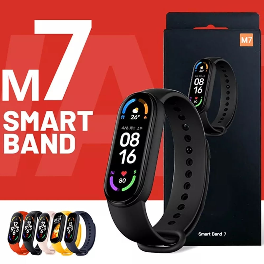Smart Band M7 Pulsera Inteligente Amarillo