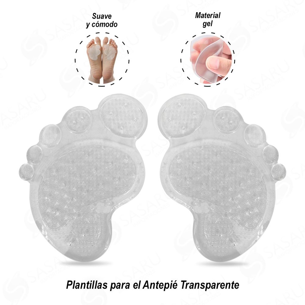 Plantillas para el Antepié Transparente