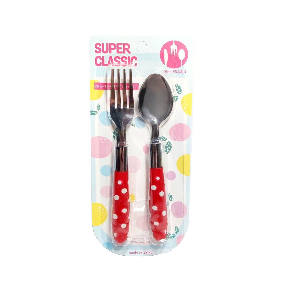 Cubierto para Niños Super Classic Rojo