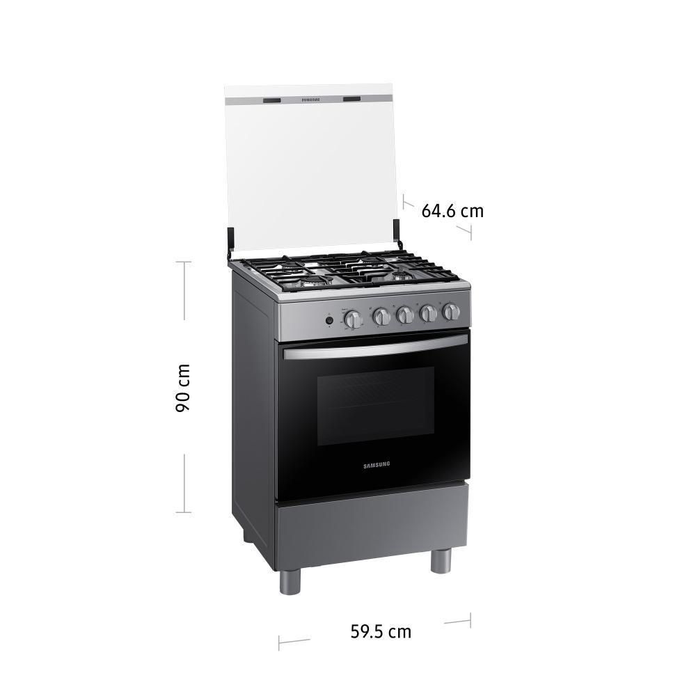 Cocina a gas 4 hornillas 50cm silver General Electric –