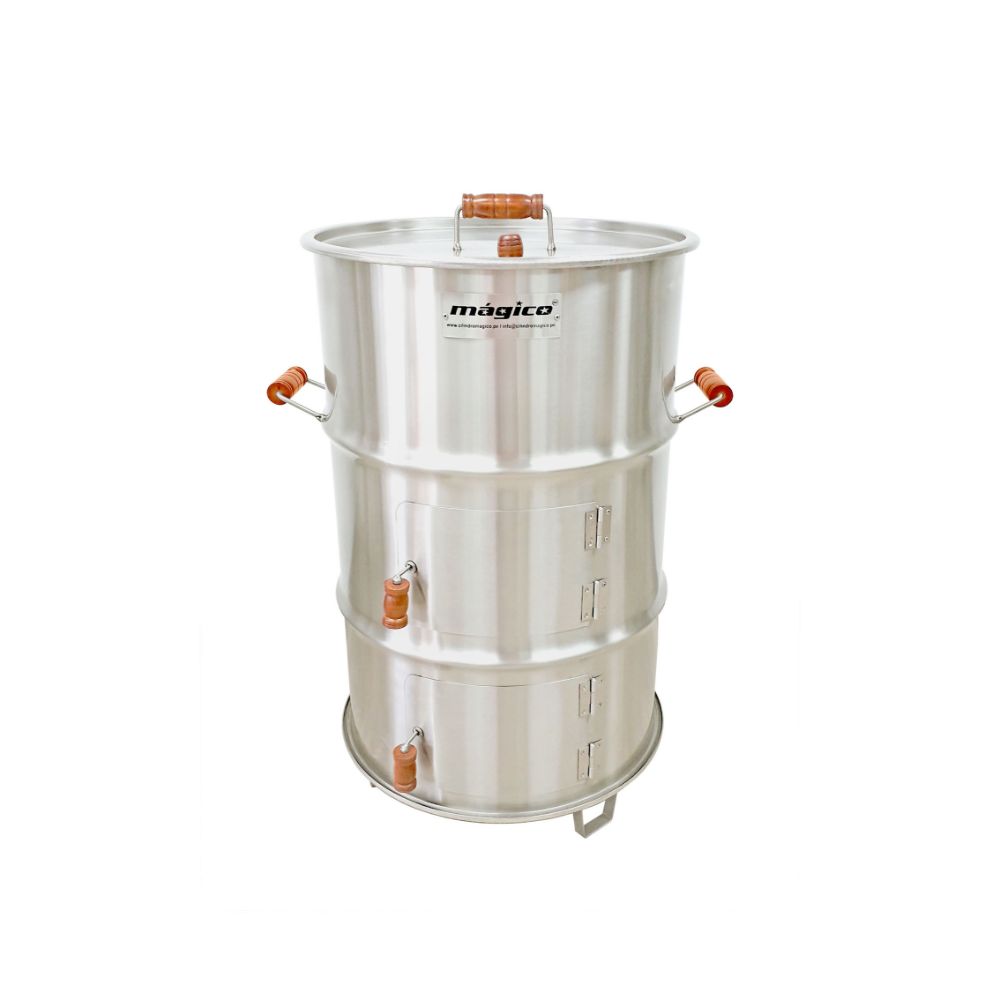 Cilindro Parrillero Inoxidable Mediano