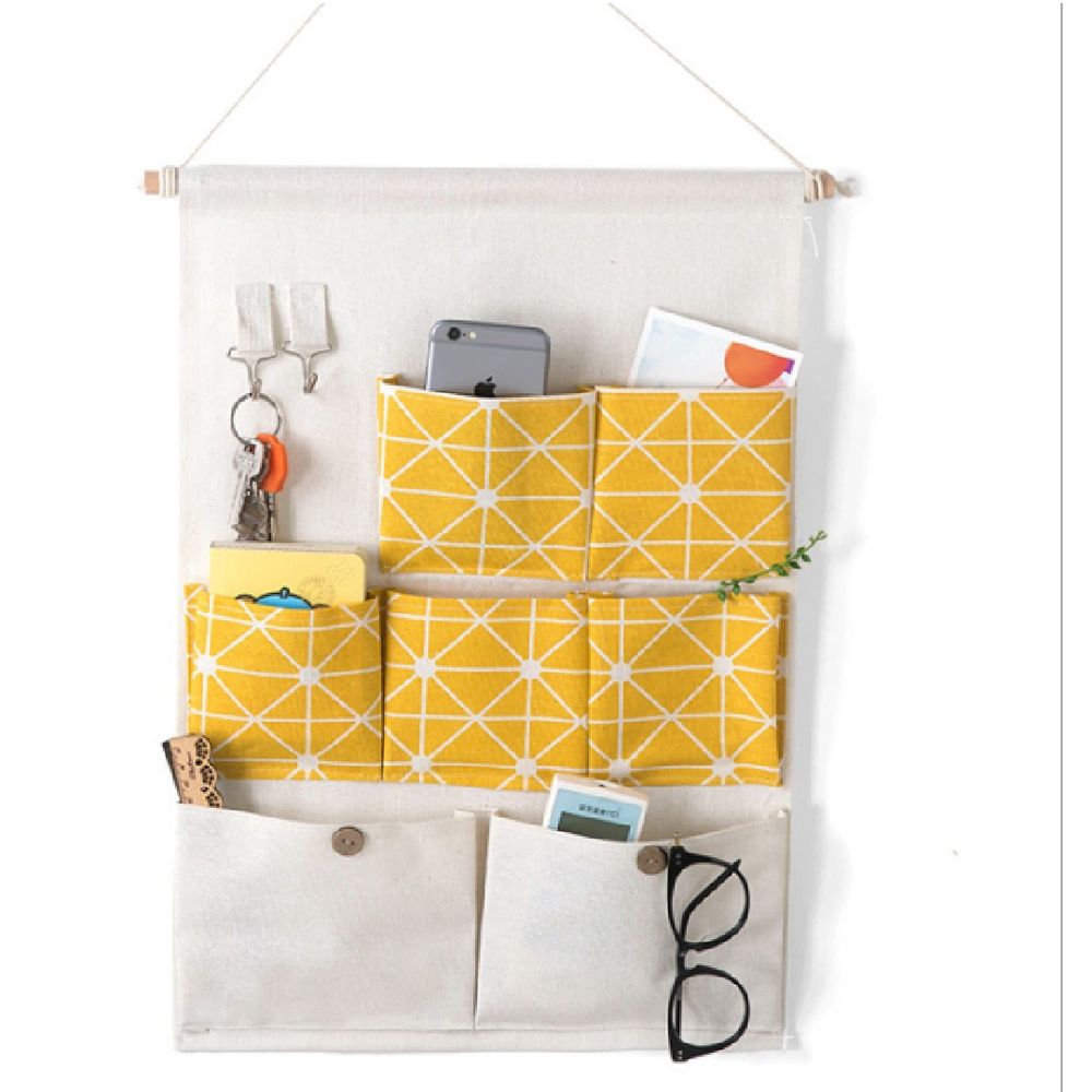 Bolsa Organizadora Amarillo Porta Celular Accesorios Amarillo