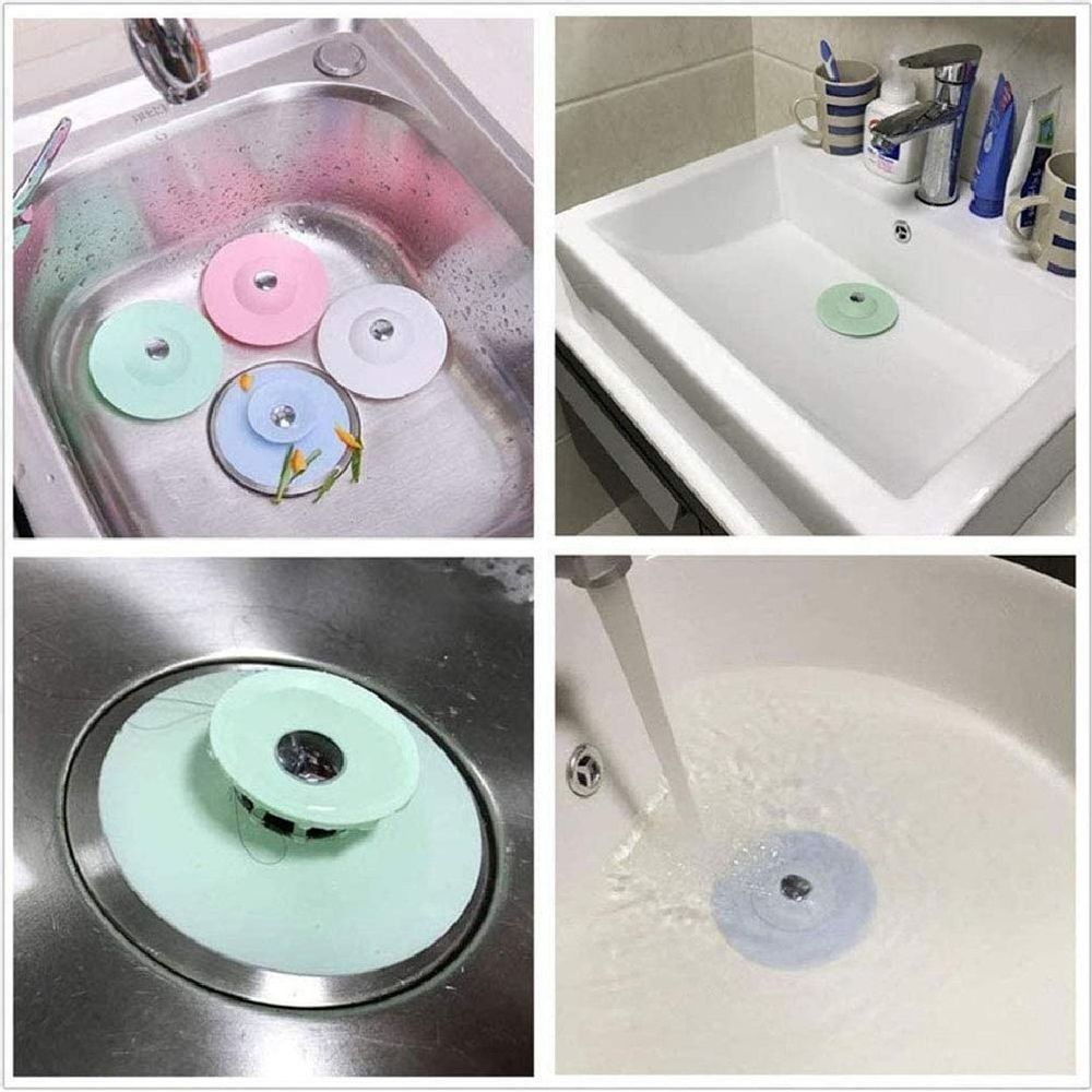 Tapón de Silicona para Lavadero Grifería Rosado