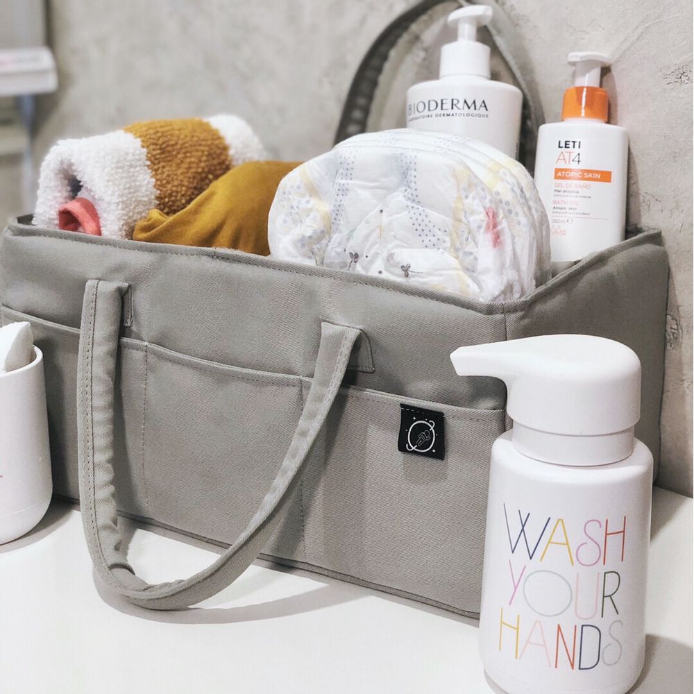 Pañalera Caja Organizadora De Bebe Organizador De Pañales Para