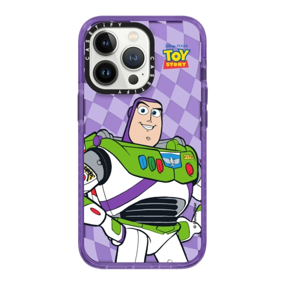 Case ScreenShop Para iPhone Xr Toy Story Buzz Lightyear Lila Transaprente