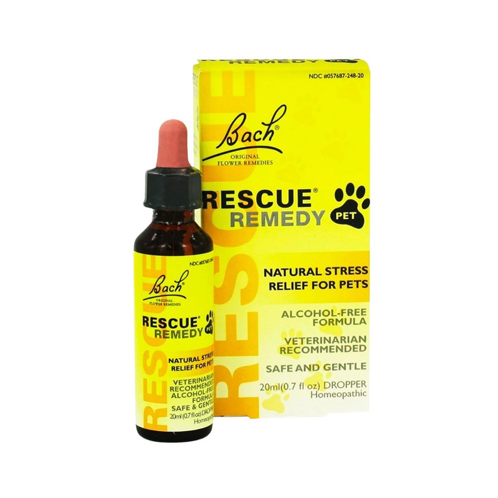 Esencia de Flores de Bach Rescue Pet en gotas 10 ml -mascotas