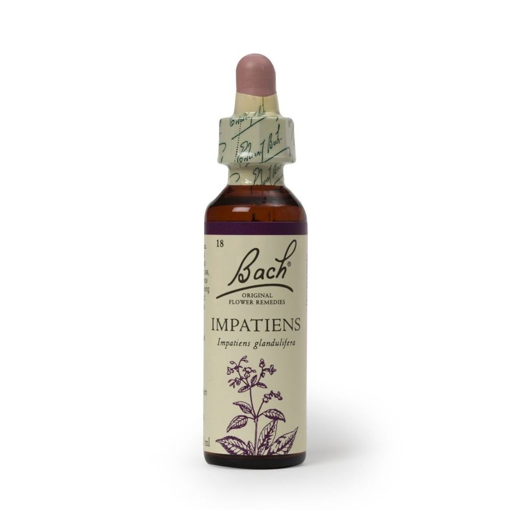 Esencia de Flores de Bach Impatiens 20ml para las Personas Nerviosas e Impacientes.